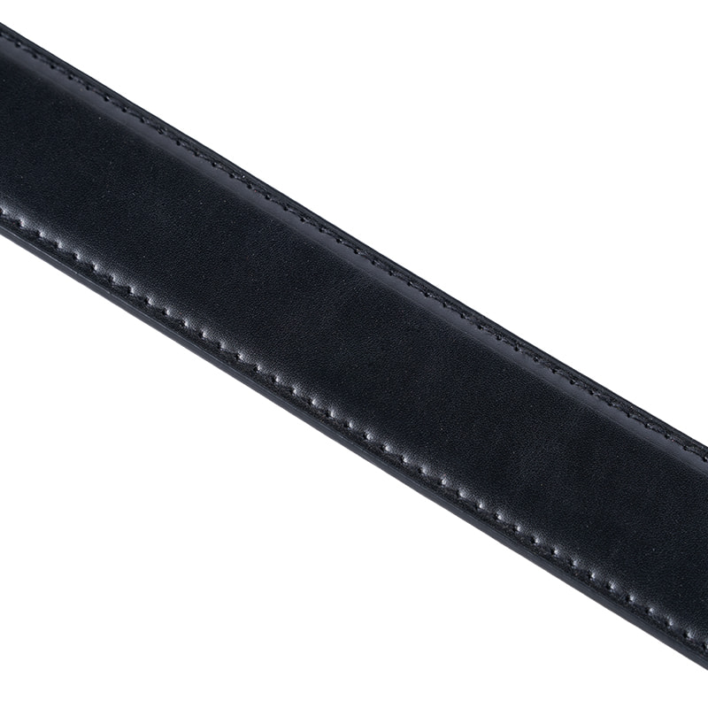 Cinturón reversible clásico de doble cara de café negro