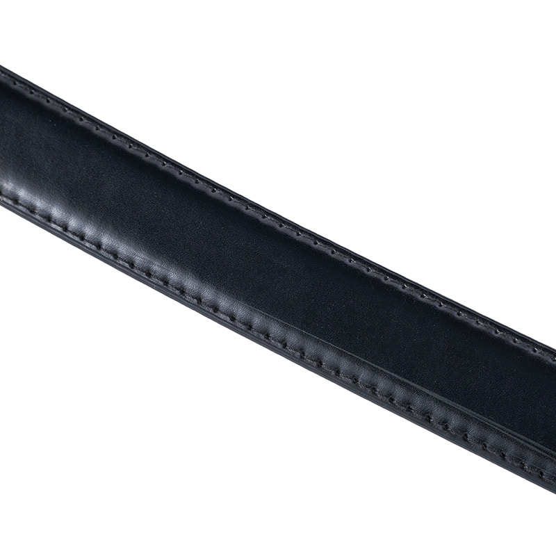 Cinturón reversible con hebilla de placa formal negra