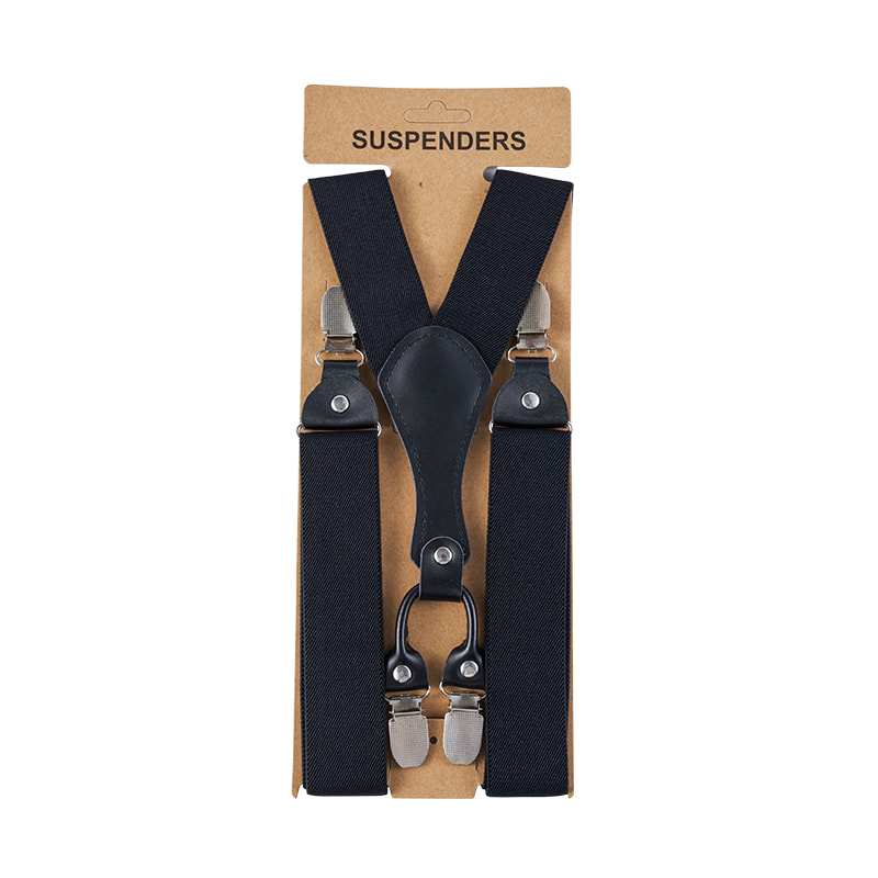 Tirantes de cuero con cabeza y cuatro clips