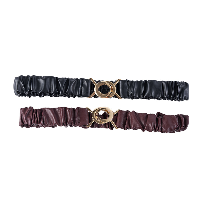 Cinturón elástico de cuero sintético para niñas Easy Wear