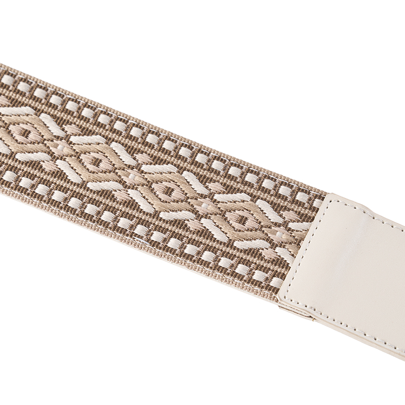 Cinturón trenzado de cuero boho occidental