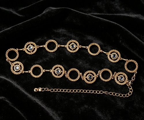 Gold Circle Chain Belt